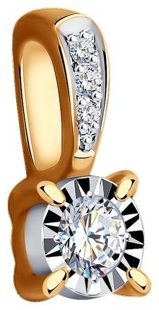 Подвеска Diamant 51-230-01755-1 вес 0.51 г золото, бриллиант купить,159558