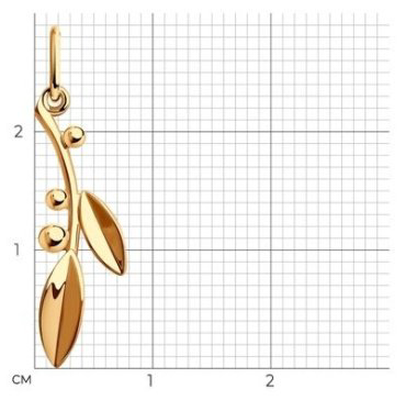 Подвеска Diamant 51-130-01436-1 вес 0.73 г золото, без вставок купить,76474