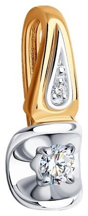 Подвеска Diamant 51-230-01902-1 вес 0.6 г золото, бриллиант купить,281519