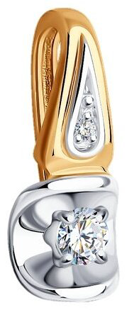 Подвеска Diamant 51-230-01902-1 вес 0.6 г золото, бриллиант купить,281519
