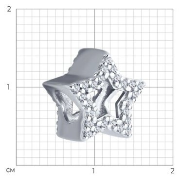 Подвеска SOKOLOV 94032889 вес 2.13 г серебро, фианит купить,12020