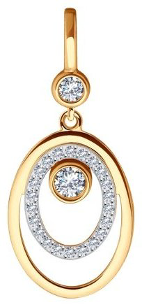 Подвеска Diamant 51-130-01913-1 вес 1.45 г золото, фианит купить,147986