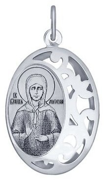 Подвеска SOKOLOV 94100240 Матрона вес 1.85 г серебро, без вставок купить,16115