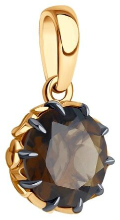 Подвеска Diamant 51-330-01811-3 вес 1.21 г золото, раухтопаз купить,130507