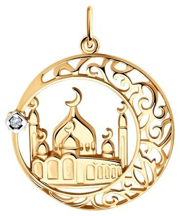 Подвеска SOKOLOV 93030565 вес 1.97 г серебро, фианит купить,NaN
