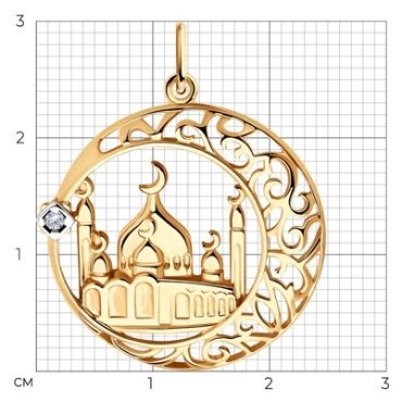 Подвеска SOKOLOV 93030565 вес 1.97 г серебро, фианит купить,NaN