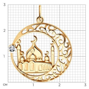Подвеска SOKOLOV 93030565 вес 1.97 г серебро, фианит купить,NaN