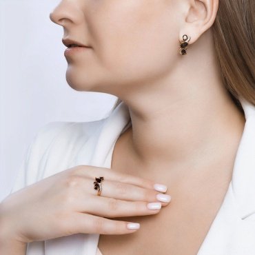 Серьги SOKOLOV 92021805 вес 3.14 г серебро, топаз купить,18500