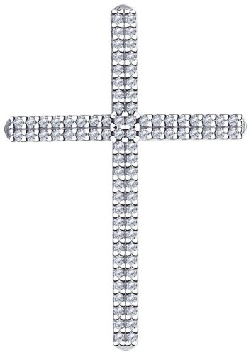 Подвеска SOKOLOV 94031253_01 вес 2 г серебро, фианит купить,NaN