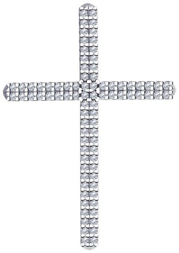 Подвеска SOKOLOV 94031253_01 вес 2 г серебро, фианит купить,NaN