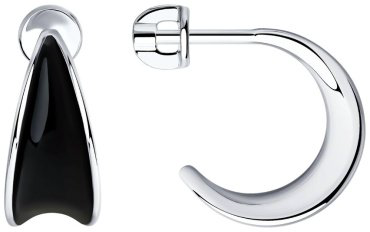 Серьги SOKOLOV 94024264 вес 3.94 г серебро, эмаль купить,45379