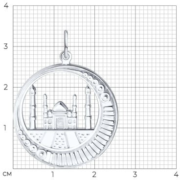 Подвеска SOKOLOV 94030696_01 вес 3.58 г серебро, без вставок купить,17955