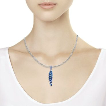 Подвеска SOKOLOV 94032368 вес 2.2 г серебро, фианит купить,NaN