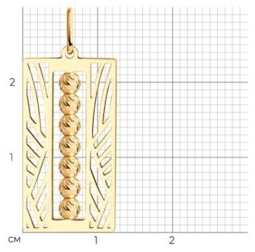 Подвеска Diamant 51-130-01176-1 вес 1.18 г золото, без вставок купить,105479