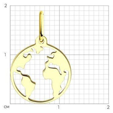 Подвеска Diamant 53-130-01207-1 вес 0.39 г золото, без вставок купить,36574