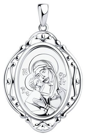 Икона Diamant 94-130-00862-1 вес 3.84 г серебро, без вставок купить,19364