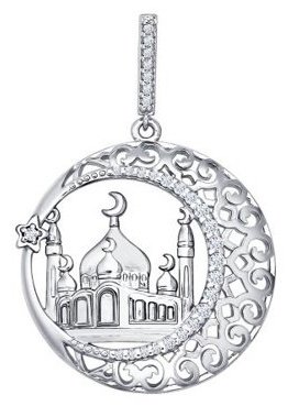 Подвеска SOKOLOV 94031221-3_32 вес 3.32 г серебро, фианит купить,17955