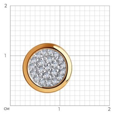 Подвеска SOKOLOV 035972 вес 115 г золото, фианит купить,125818