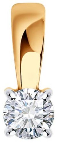 Подвеска Diamant 51-230-02360-1 вес 0.38 г золото, бриллиант купить,359121