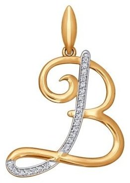 Подвеска SOKOLOV 034699 вес 1.53 г золото, фианит купить,144999