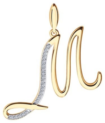Подвеска SOKOLOV 034707 вес 1.73 г золото, фианит купить,NaN