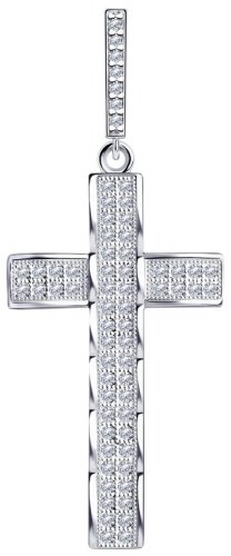 Подвеска SOKOLOV 94031250 вес 2.19 г серебро, фианит купить,13091