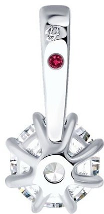 Подвеска Diamant 52-230-02347-1 вес 0.78 г золото, рубин купить,245000