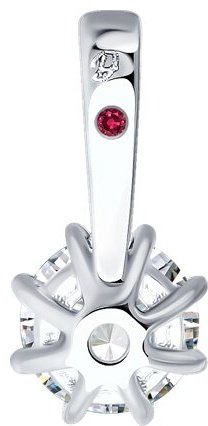 Подвеска Diamant 52-230-02347-1 вес 0.78 г золото, рубин купить,245000