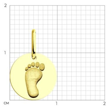 Подвеска Diamant 53-130-01228-1 вес 0.42 г золото, без вставок купить,36476