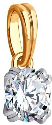 Подвеска Diamant 51-130-01841-1 вес 0.86 г золото, фианит купить,89724