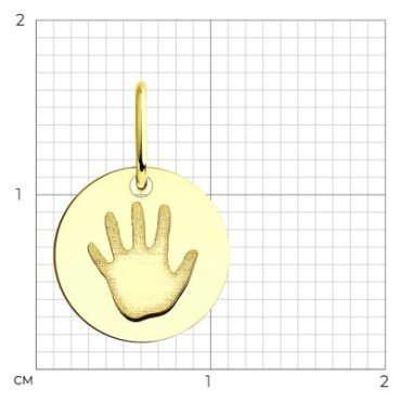 Подвеска Diamant 53-130-01227-1 вес 0.42 г золото, без вставок купить,46145