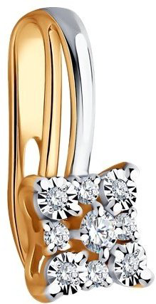 Подвеска Diamant 51-230-02039-1 вес 0.82 г золото, бриллиант купить,177083