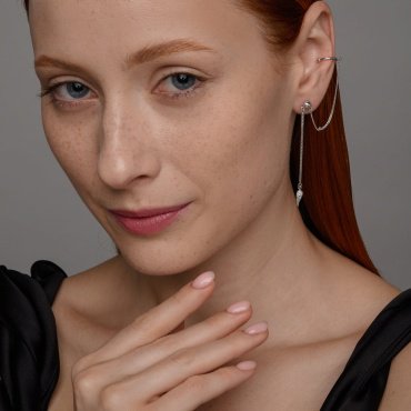 Моносерьга SOKOLOV 94170170 вес 1.94 г серебро, без вставок купить,NaN