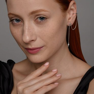 Моносерьга SOKOLOV 94170170 вес 1.94 г серебро, без вставок купить,NaN