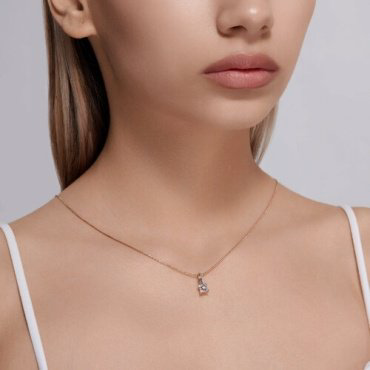 Подвеска Diamant 51-230-02039-1 вес 0.82 г золото, бриллиант купить,177083