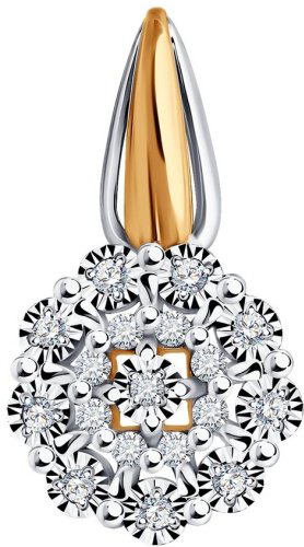 Подвеска Diamant 51-230-02040-1 вес 1.14 г золото, бриллиант купить,249443