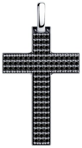 Крестик Diamant 94-130-01488-2 вес 2.31 г серебро, фианит купить,18336