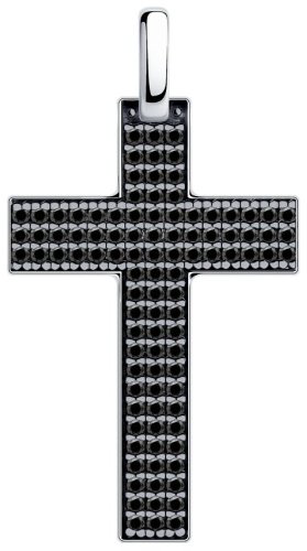 Крестик Diamant 94-130-01488-2 вес 2.31 г серебро, фианит купить,18336