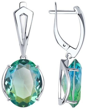 Серьги SOKOLOV 92022233 вес 7.19 г серебро, ситалл купить,36144
