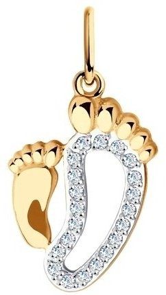 Подвеска Diamant 51-130-00699-1 вес 0.92 г золото, фианит купить,82275