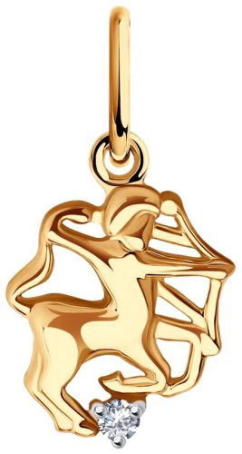 Подвеска SOKOLOV 036368 вес 0.675 г золото, фианит купить,52949