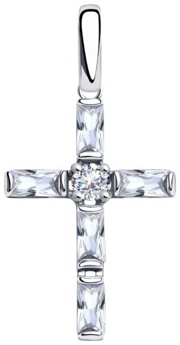 Подвеска SOKOLOV 94032364 вес 1.98 г серебро, фианит купить,14247