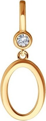 Подвеска Diamant 51-130-01916-1 вес 0 г золото, фианит купить,68799