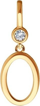 Подвеска Diamant 51-130-01916-1 вес 0 г золото, фианит купить,68799