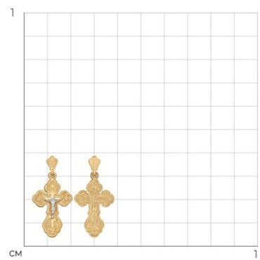 Крестик Diamant 51-131-01380-1 вес 1.93 г золото, без вставок купить,165910