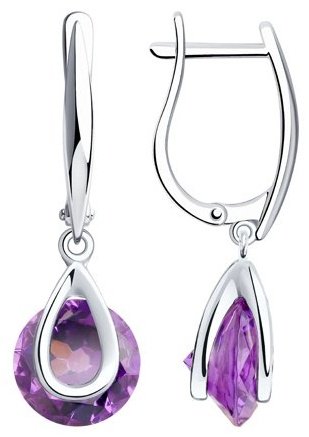 Серьги SOKOLOV 92022131 вес 5.19 г серебро, ситалл купить,30764