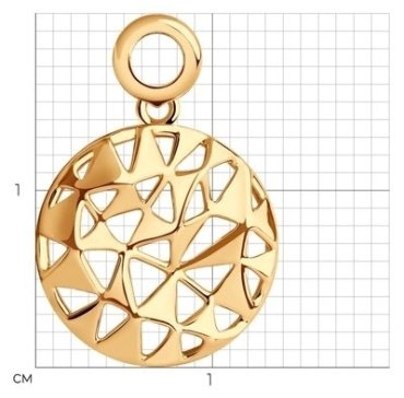 Подвеска Diamant 51-130-01239-1 вес 1.22 г золото, без вставок купить,261451