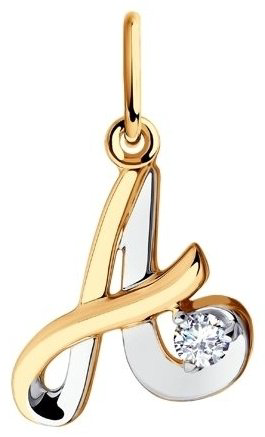 Подвеска Diamant 51-130-00554-1 вес 0.83 г золото, фианит купить,97265