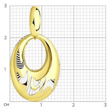 Подвеска Diamant 53-130-01070-1 вес 1.98 г золото, без вставок купить,169253