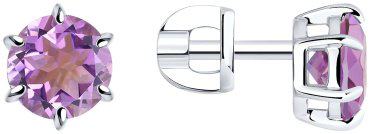 Пусеты SOKOLOV 92022837 вес 2 г серебро, ситалл купить,13968